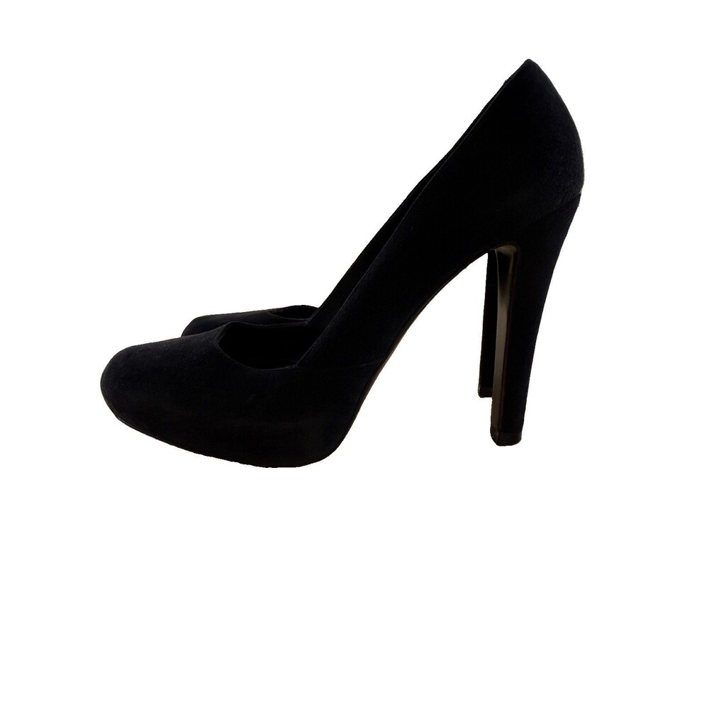 Givenchy BLACK LEATHER SUEDE HIGH HEEL POINTED CLASSIC PUMP SHOES Sz 36.5 GUC - Picture 9 of 16